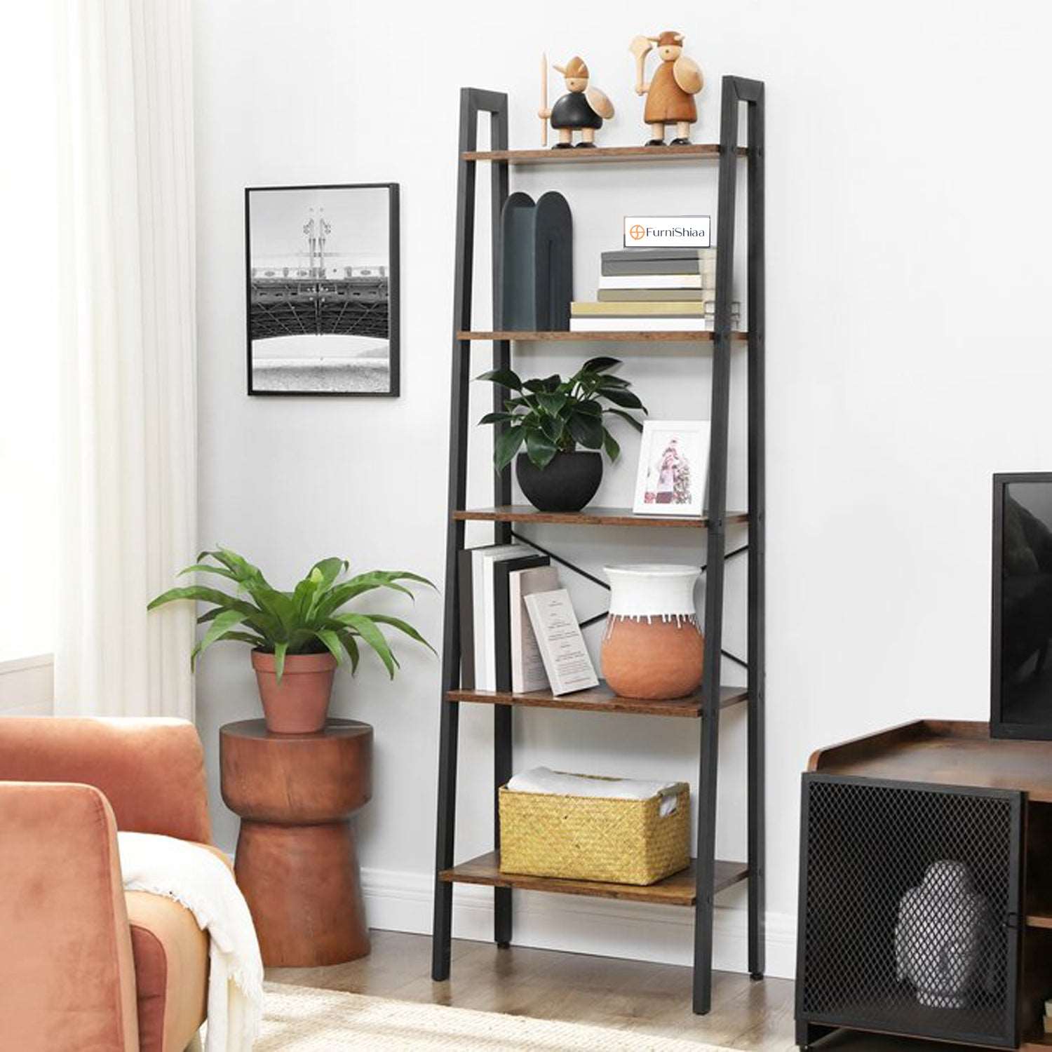 Book Shelf Edge 1 and Storage Rack for home furniture - Furnishiaa -  -